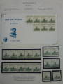 USA 1983Handcar Coil Stamp on 3 different first day covers. Plus mint and used coils. - 58603 - Collection