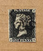 GREAT BRITAIN 1840 1d Black. Two clear margins, the others touching but not cut into. Black Maltese Cross. Very attractive. - 70