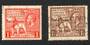 GREAT BRITAIN 1925 Wembly FU. Both stamps off centre - 70329 - FU