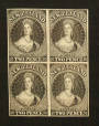 NEW ZEALAND 1855 Full Face Queen Proofs of the 2d in block of 4. - 70451 - Proof
