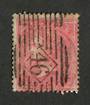 GREAT BRITAIN 1855 4d Rose Carmine. Diamond cancel 46 in bars. Heavy postmark but good colour still shows through. Good perfs. -