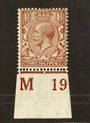 GREAT BRITAIN 1912 George 5th Definitive 1½d Yellow-Brown. Control M19. - 70759 - LHM