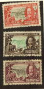 SOUTHERN RHODESIA 1935 Silver Jubilee. Thre values. High catalogue but commercial postmarks. - 71138 - Used