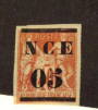 NEW CALEDONIA 1881 Surcharge 05c on 40c. Four margins. Original gum and some hinge remains. - 71158 - Mint