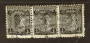 NEW ZEALAND 1882 Victoria 1st Second Sideface ½d Black. Nice strip of 3. - 71286 - UHM