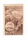 NEW ZEALAND 1898 Pictorial 5d Red-Chocolate. London Print. No Watermark. - 71294 - UHM