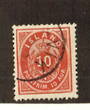 ICELAND 1876 10 aure Carmine. Good perfs. Perf 14x 13.5. Nice stamp. Scott # 11. - 71432 - VFU