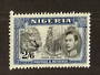 NIGERIA 1938 Geo 6th Definitive 2/6 Black and Blue. Perf 13 x 11½. - 71537 - LHM