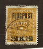 AUSTRIA 1918 Air overprint 2.50k on 3k Ochre. White paper. - 71538 - Used