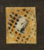 PORTUGAL 1866 Definitive Imperf 10 reis Yellow. Quite a reasonable copy although cut close and touching on the sides. Cork cance