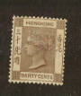 HONG KONG 1900 Victoria 1st Definitive 30c Brown. Watermark Crown CA. Very lightly hinged. No tone spots but the gum has browned