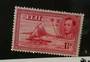 FIJI 1938 Geo 6th Definitive 1½d Carmine. Die 1 with empty canoe. Very lightly hinged. - 72009 - Mint