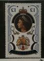 GIBRALTAR 1977 Silver Jubilee £1 Blue. - 72026 - UHM