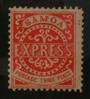 SAMOA 1877 Express 3d Carmine-Vermilion. I believe this to be genuine. It is clearly 3rd state with the line above the X repaire