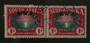 NAURU 1916 Geo 5th Definitive 4d Slate-Green. Double overprint. One albino. - 72070 - Mint