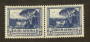 SOUTH AFRICA 1947 Definitive 3d Deep Blue. Joined pair. Very lightly hinged. - 73134 - LHM