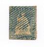 SWITZERLAND 1854 Definitive 10r Bright Blue. Full margins and light cancel. - 73312 - FU