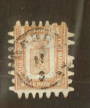 FINLAND 1866 Definitive 1 m Brown. Serpentine Roulettes 2.25 mm long (Roulette 7.1/4). A few missing teeth but still a fine copy