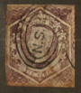 NEW SOUTH WALES 1854 Definitive 6d Deep Slate. Watermark