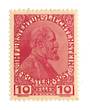 LIECHENSTEIN 1915 Prince John 2nd 10 h Red. Thin unsurfaced paper. - 73776 - Mint
