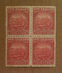 NEW ZEALAND 1898 Pictorial 4d Terraces. London Print. Block of 4. - 74127 - UHM