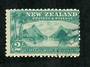 NEW ZEALAND 1898 Pictorial 2/- Green. Superb copy with corner A class cancel. - 74146 - VFU