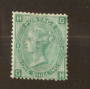 GREAT BRITAIN 1867 Victoria 1st Definitive 1/- Green. Watermark Spray of Rose. Plate 6. - 74468 - Mint