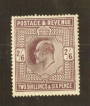 GREAT BRITAIN 1902 Edward 7th Definitive 2/6 Dull Reddish Purple. - 74477 - Mint