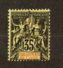 FRENCH INDIAN SETTLEMENTS 1900 Definitive 35c Black on yellow. Hinge remains. - 74502 - Mint