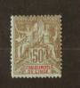 FRENCH INDIAN SETTLEMENTS 1900 Definitive 50c Brown on azure. - 74504 - Mint