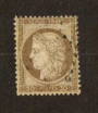 FRANCE 1871 Definitive Gros Chiffres 30c Brun. Yvert (1996 edn) 56. - 74515 - VFU