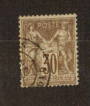 FRANCE 1876 Definitive Type 1 (N sous B) 30c Brun Clair. Yvert (1996 edn) 69. - 74519 - VFU