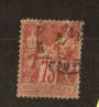 FRANCE 1876 Definitive Type 2 (N sous U) 75c Rose. Yvert (1996 edn) 81. - 74520 - Used