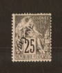 FRENCH GUIANA 1892 Surcharge on Commerce type 25c Black on rose. - 74540 - MNG