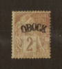 OBOCK 1892 Definitive 2c Brown on buff. The first surcharge. - 74558 - Mint