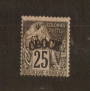 OBOCK 1892 Definitive 25c Black on rose. The first surcharge. Excellent item. - 74560 - Mint