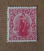 NEW ZEALAND 1925 1d Dominion on Art Paper with imitation watermark. Unlisted flaw