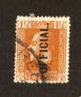 NEW ZEALAND 1915 Geo 5th Official 1½d Orange-Brown. Cowan Paper. Perf 14x15. - 74662 - VFU