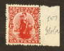 NEW ZEALAND 1925 1d Dominion on De La Rue Medium Chalky Paper with Sideways Watermark and Brown Gum. Globe Flaw. - 74672 - Mint