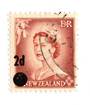 NEW ZEALAND 1958 Elizabeth 2nd 2d Brown Stars Error. - 74698 - VFU