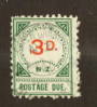 NEW ZEALAND 1899 Postage Due 3d Red and Green. Fine copy. - 74719 - VFU