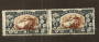 NEW ZEALAND 1935 Pictorial 2½d Mt Cook. Perf 14 comb. Superb pair with light cds. - 74780 - VFU