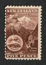 NEW ZEALAND 1898 Pictorial 5d Otira Gorge Chocolate. First Local Issue on Unwatermarked Paper. Perf 11. CP E13b(1). - 74868 - Mi