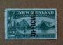 NEW ZEALAND 1898 Pictorial Official 2/- Green. Third Local Print. Perf 14. Watermark. - 74945 - UHM