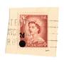 NEW ZEALAND 1958 Elizabeth 2nd Provisional 2d on 1½d Stars Error. Found in her father's