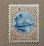 NEW ZEALAND 1898 Pictorial 1d Taupo. Perf 14x12. An interesting example in that the lowest three perfs of the vertical rows clea