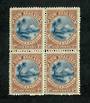 NEW ZEALAND 1898 Pictorial 1d Lake Taupo. London Print. Block of 4. Very fine never hinged. - 75197 - UHM