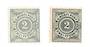 WURTTEMBERG 1875 Definitive 2pf Slate-Grey. Two distinct shades. - 75507 - UHM