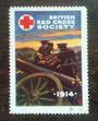 GREAT BRITAIN 1914 Label of the British Red Cross Society with Soldiers manning a Gun at the front. - 75630 - Cinderellas