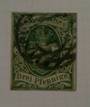 SAXONY 1851 Definitive 3pf Green. White paper. Four margins. Postmark a little heavy. - 76009 - Used
